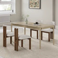 Set da pranzo elegante moderno di metà secolo da 7 pezzi