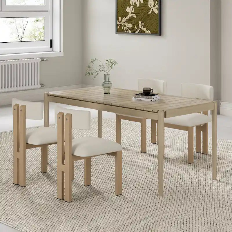 Set da pranzo elegante moderno di metà secolo da 7 pezzi