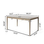 Set da pranzo elegante moderno di metà secolo da 7 pezzi