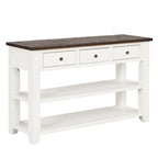 Consolle con piano in legno massello di pino 48