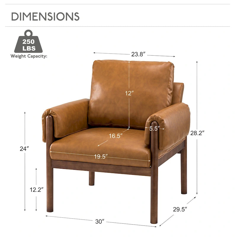 Comoda poltrona da salotto lucida con base in legno massello