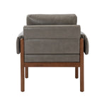 Comoda poltrona da salotto lucida con base in legno massello