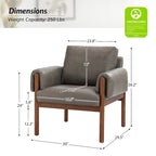Comoda poltrona da salotto lucida con base in legno massello