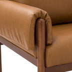 Comoda poltrona da salotto lucida con base in legno massello