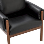 Comoda poltrona da salotto lucida con base in legno massello