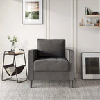 Set di 3 mobili da soggiorno contemporanei minimalisti rivestiti in lino