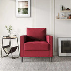 Set di 3 mobili da soggiorno contemporanei minimalisti rivestiti in lino