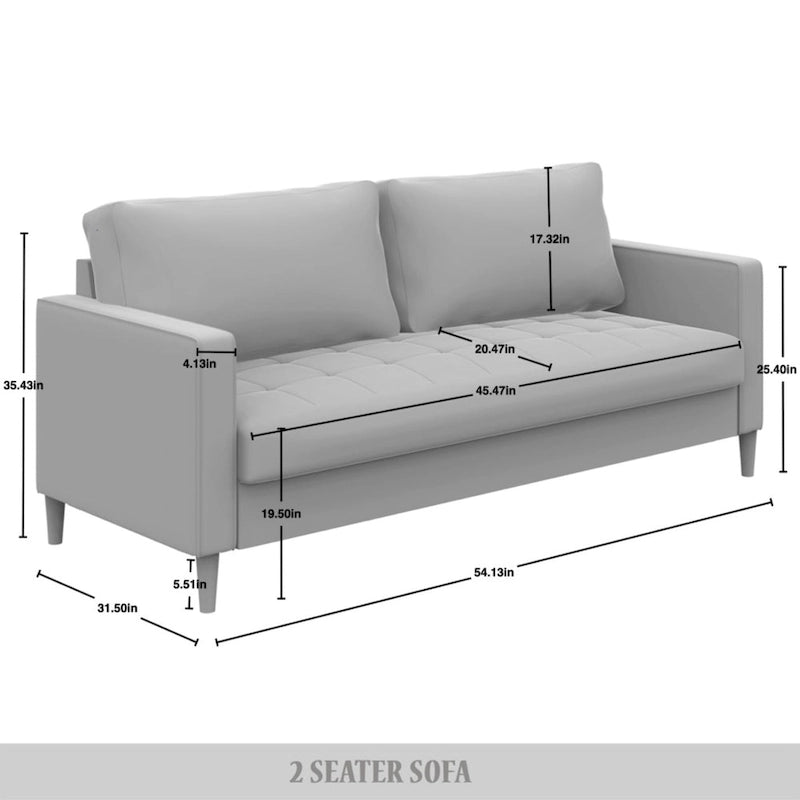 Set di 3 mobili da soggiorno contemporanei minimalisti rivestiti in lino