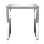 Tavolini Morfell Contemporary con piano in vetro da 20 pollici, set da 2 pezzi