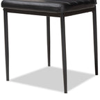 Sedia da pranzo moderna in similpelle, set da 4 pezzi