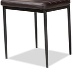 Sedia da pranzo moderna in similpelle, set da 4 pezzi