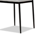 Sedia da pranzo moderna in similpelle, set da 4 pezzi