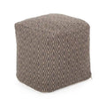 Pouf cubo in cotone lavorato a mano Boven