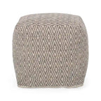 Pouf cubo in cotone lavorato a mano Boven