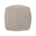 Pouf cubo in cotone lavorato a mano Boven