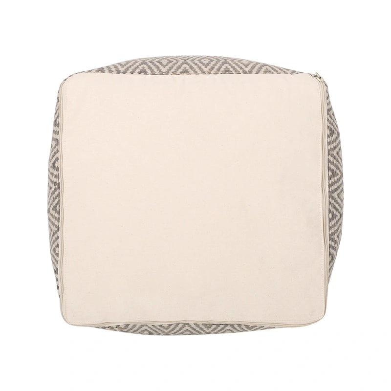 Pouf cubo in cotone lavorato a mano Boven