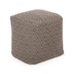 Pouf cubo in cotone lavorato a mano Boven