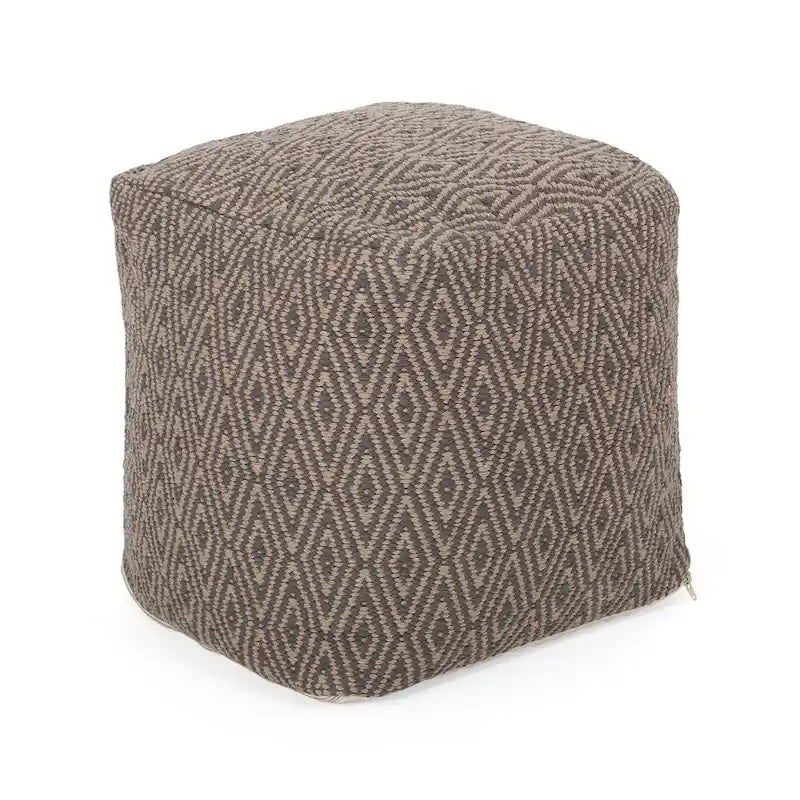 Pouf cubo in cotone lavorato a mano Boven