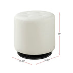 Pouf rotondo in similpelle