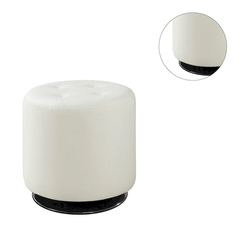 Pouf rotondo in similpelle