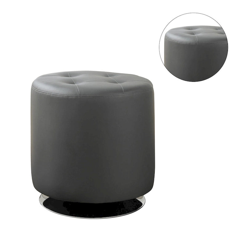 Pouf rotondo in similpelle