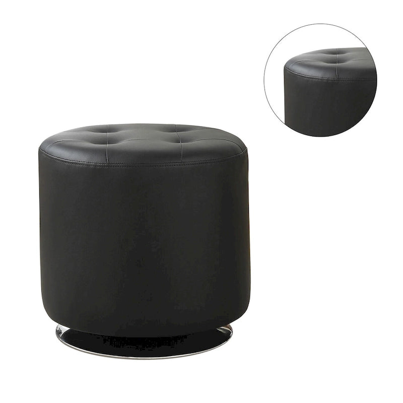 Pouf rotondo in similpelle