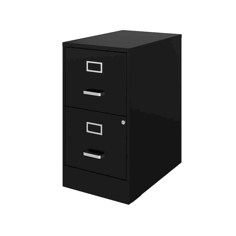 Classificatore metallico profondo 22" a 2 cassetti, nero
