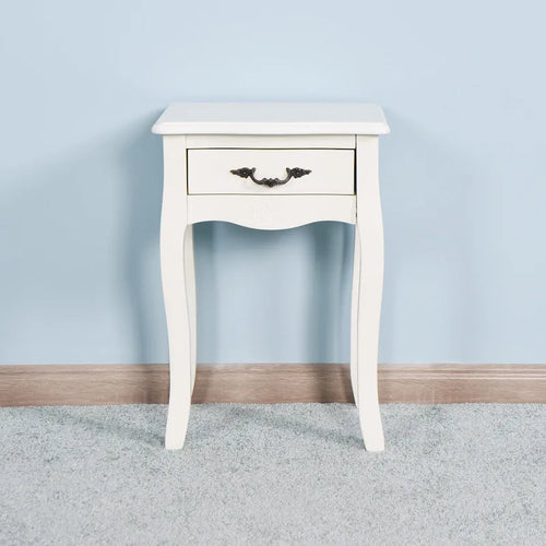 Tavolino da Bagno con Cassetto, a Terra, con 4 Gambe Curve