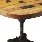 Sgabello da bar girevole in legno di recupero