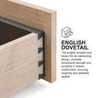 Taia Set Camera da Letto Contemporaneo 3 Pezzi Grigio con Letto, Comodino e Cassettiera con LED