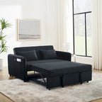 Divano matrimoniale versatile 3 in 1 in velluto con letto estraibile