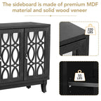 Credenza con mobile buffet a specchio a 3 ante