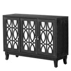 Credenza con mobile buffet a specchio a 3 ante