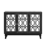 Credenza con mobile buffet a specchio a 3 ante