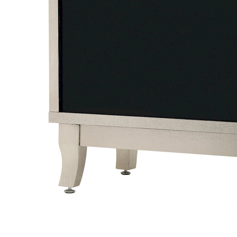 Credenza con mobile buffet a specchio a 3 ante