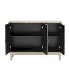Credenza con mobile buffet a specchio a 3 ante