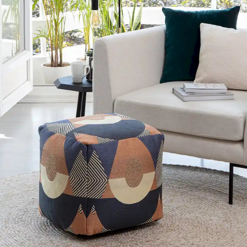Pouf ottomano quadrato da interno/esterno Martinique 18 x 18 x 18