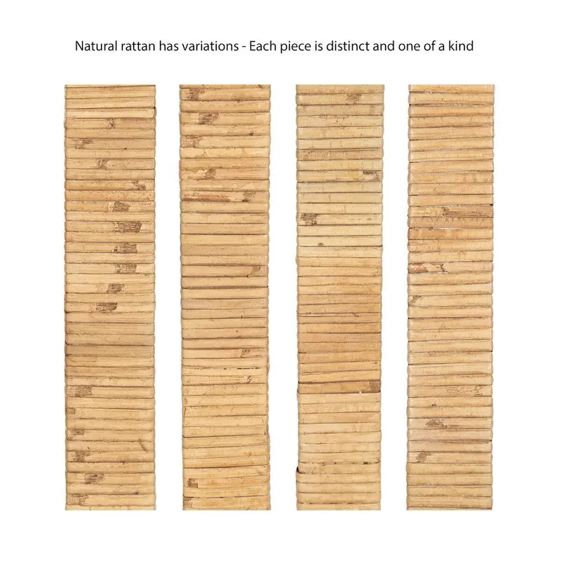 Tavolino portabevande in rattan Rafina - 9x9x22