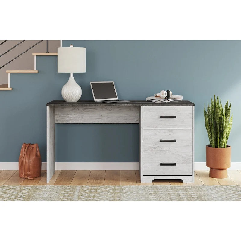Scrivania per Ufficio Domestico Shawburn Bianca/Grigia 54